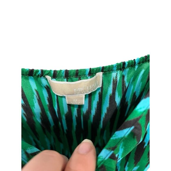 Michael Kors Women's Medium Jumpsuit Romper One Piece Sumatra Print Wide Leg - Picture 6 of 6